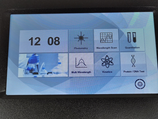 7 Inch Capacitive Touch Screen Spectrometer Double Beam UV Visible Spectrophotometer