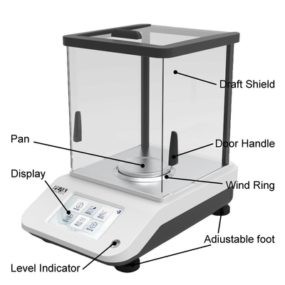 USB Port Laboratory Electronic Balance Stabilization Time ≤ 4 seconds 0.1mg External