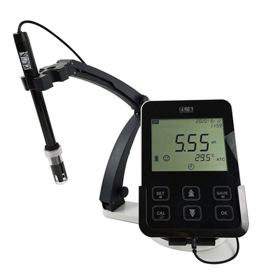 5 inch LCD Touch Panel Tablet pH mV Meter with 3-Point Calibration and High Precision