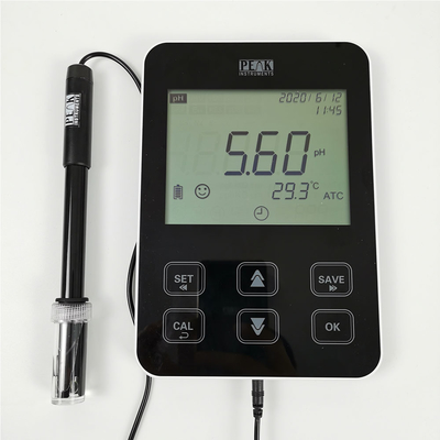 5 inch LCD Touch Panel Tablet pH mV Meter with 3-Point Calibration and High Precision
