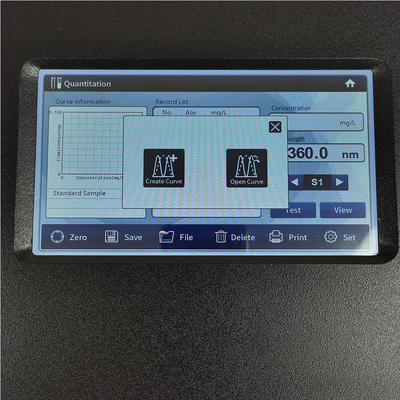 7 Inch Touch Screen 1nm Xenon Lamp Double Beam Spectrophotometer for Chemistry Analysis