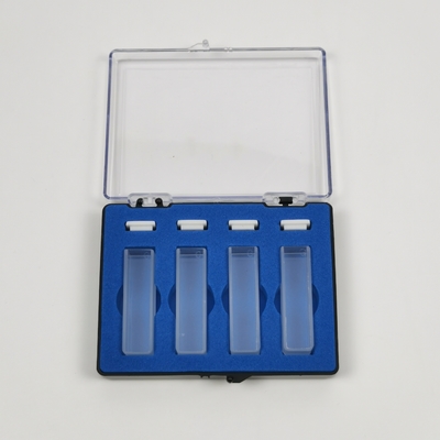 2 Polished Window PEAK Instruments Laboratory 1cm 10mm Spectrophotometer Glass Cuvette