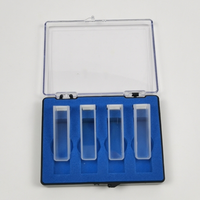 2 Polished Window PEAK Instruments Laboratory 1cm 10mm Spectrophotometer Glass Cuvette