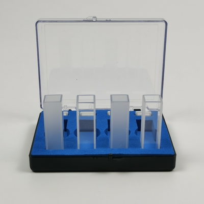 2 Polished Window PEAK Instruments Laboratory 1cm 10mm Spectrophotometer Glass Cuvette
